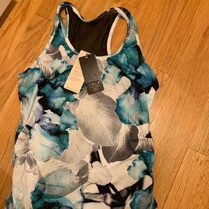 Calia body breeze racerback tank in sea glass
